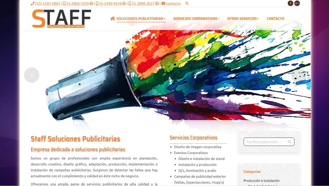 portafolio Staff Soluciones Publicitarias portada